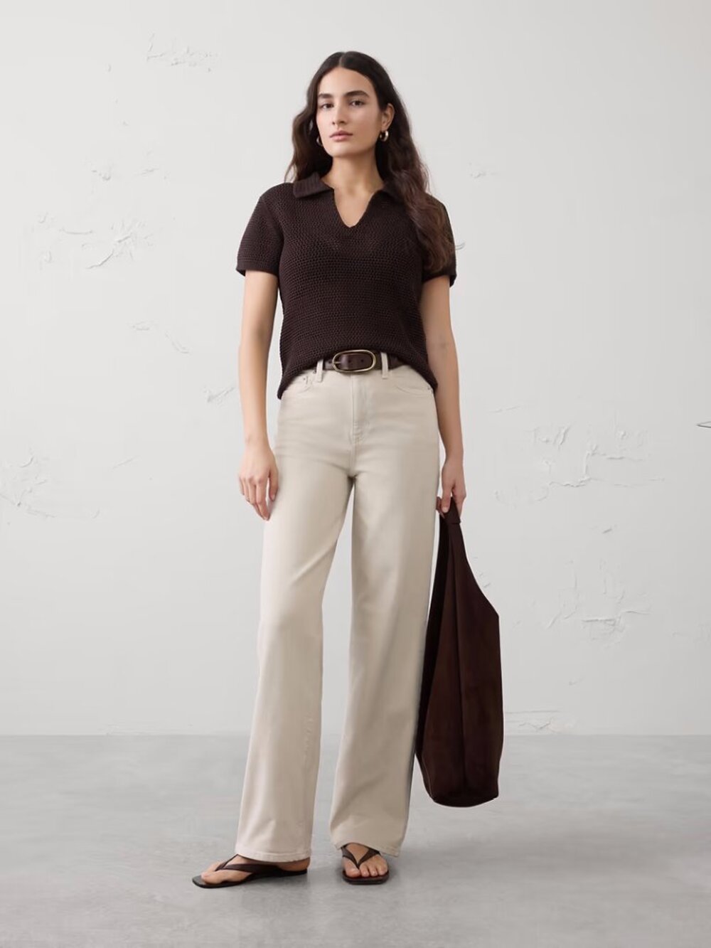 NWT New $110 Banana Republic Straight Leg Jeans In Sandstone Size 33